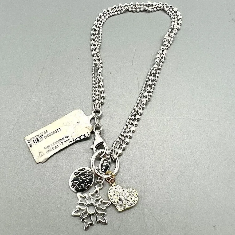 Disney Sterling Silver Charm Bracelet